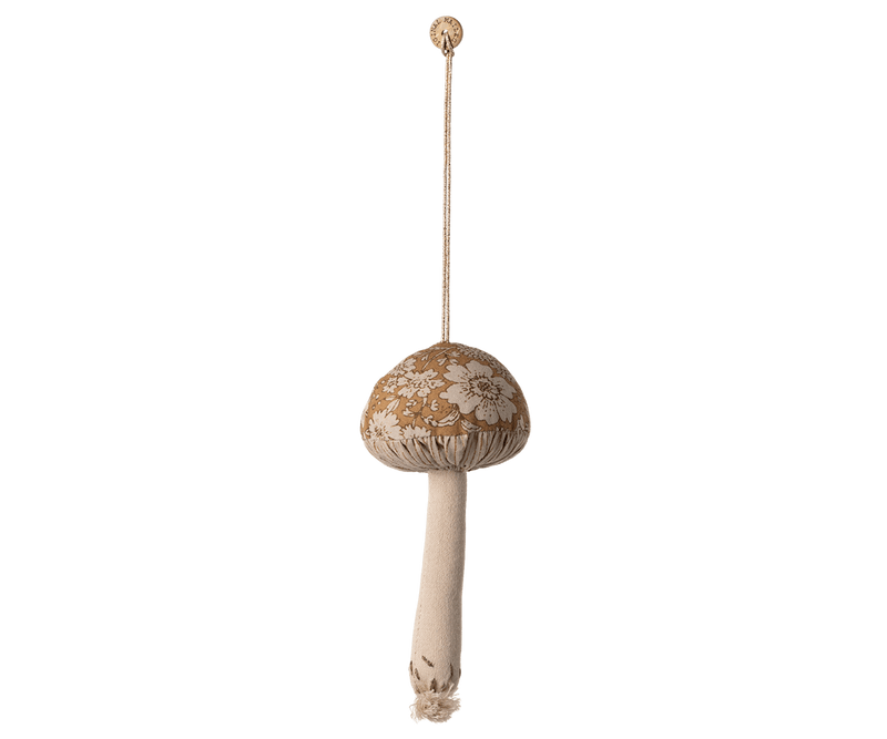 Mushroom ornament, Blossom - Ocher, SEASON, Maileg USA - All The Little Bows