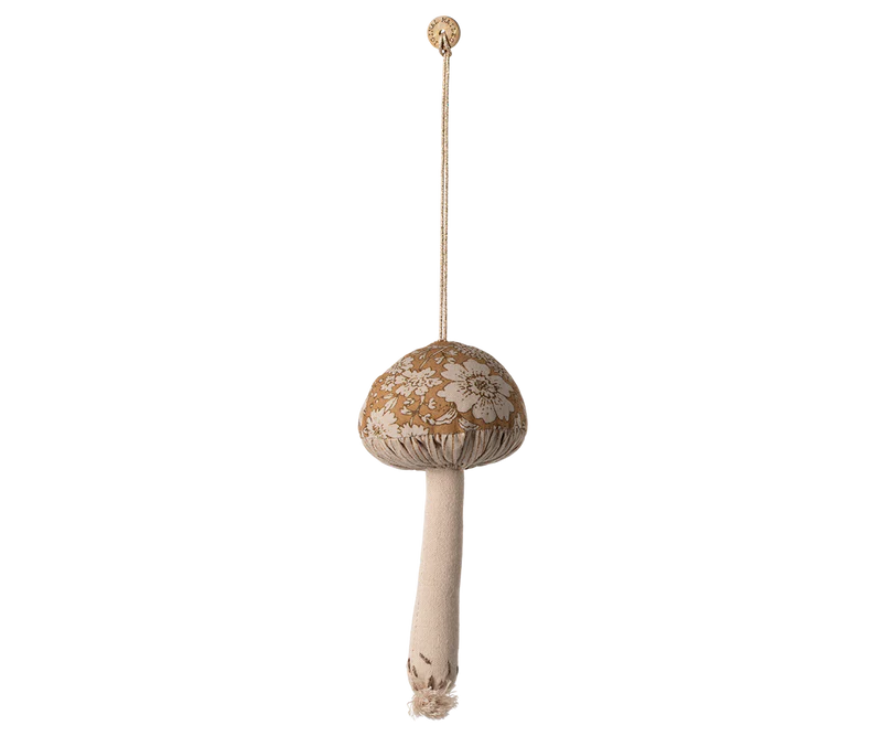 Maileg | Mushroom Ornament, Blossom - Ocher