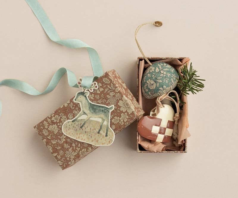 Mushroom ornament, Blossom - Green, SEASON, Maileg USA - All The Little Bows