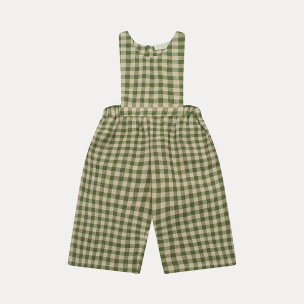 Jumping Jack Jumpsuit - Pine & Oak Check Linen *ships 11/14*