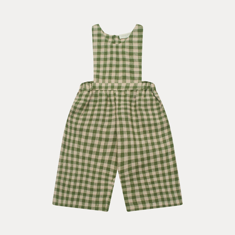 Jumping Jack Jumpsuit - Pine & Oak Check Linen *ships 11/14*
