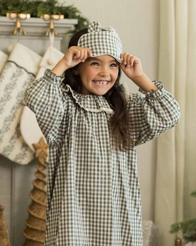 Girls Nightgown || Evergreen Floral