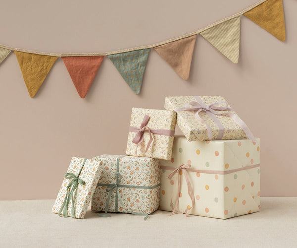 Gift Wrap, Merle Heather - 10 m, PAPER, Maileg USA - All The Little Bows