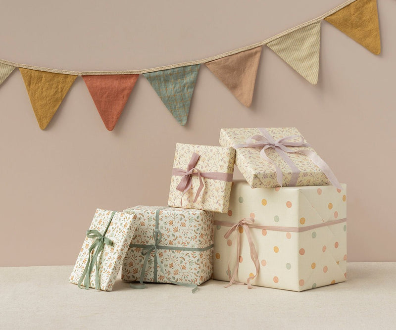 Gift Wrap, Merle Heather - 10 m, PAPER, Maileg USA - All The Little Bows