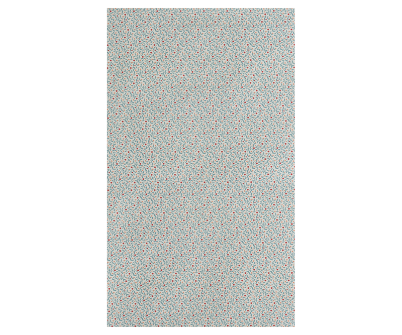 Gift wrap, Berry branches, Dusty blue - 10 m