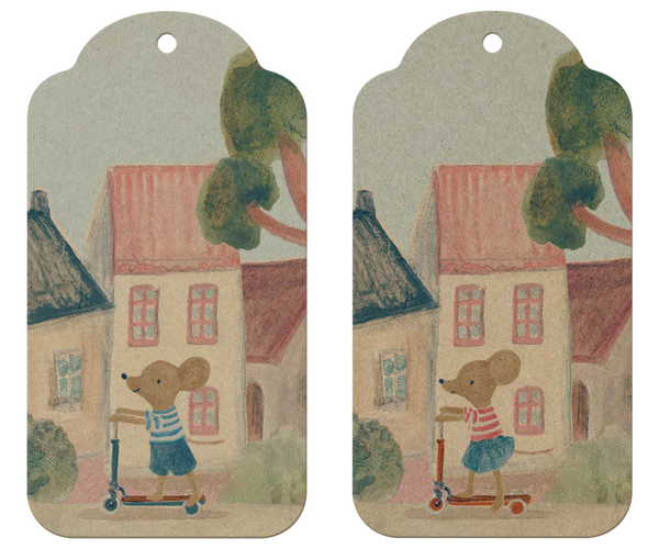 Maileg | Gift Tags, Mouse, 12 pcs