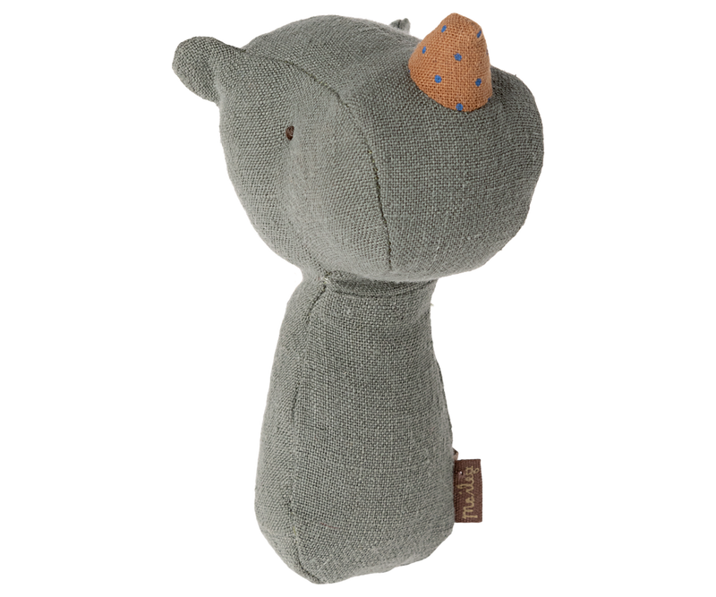 Lullaby Friend Rattles, Rhino - Pine