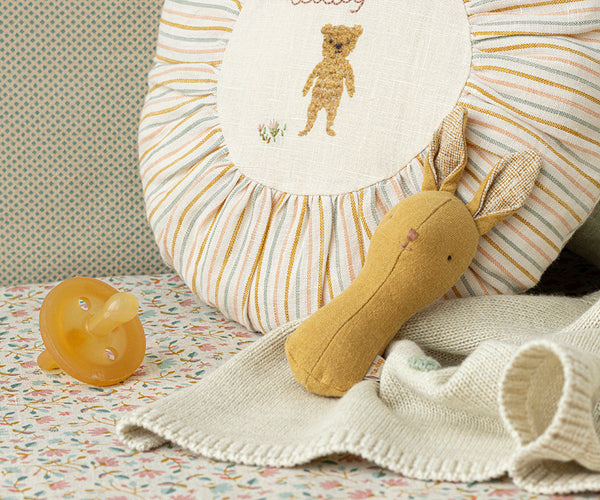 Lullaby Friend Rattles, Bunny - Dusty Yellow