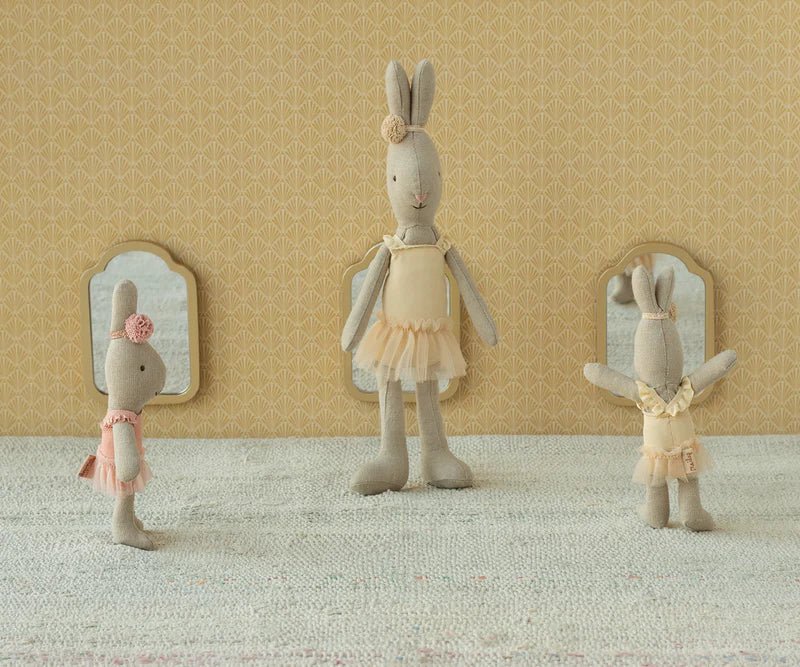 Maileg | Rabbit Size 1, Classic - Cream Ballet Suit & Skirt, , Maileg - All The Little Bows