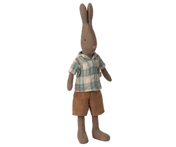 Maileg | Rabbit Size 2, Brown - Shirt & Shorts
