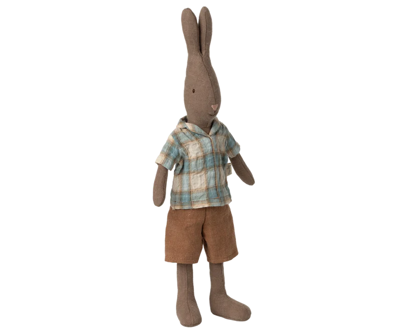 Maileg | Rabbit Size 2, Brown - Shirt & Shorts