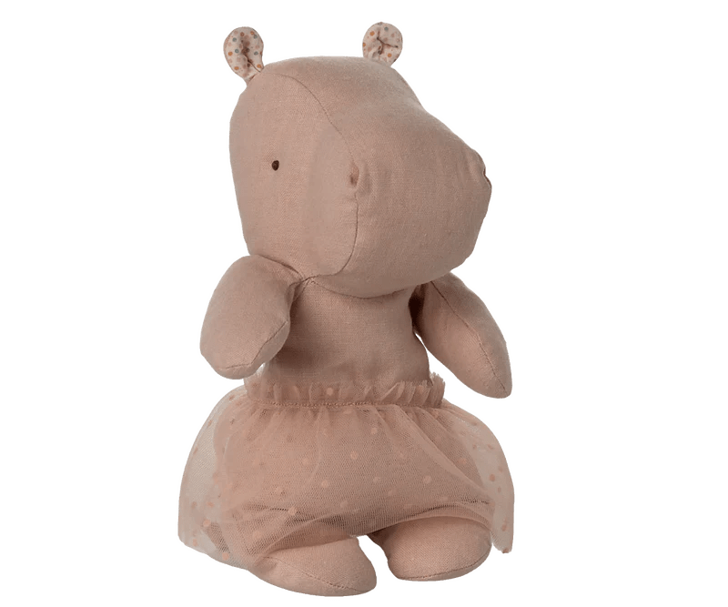 Maileg | Safari Friends, Hippo w/ Skirt - Soft Rose, , Maileg - All The Little Bows