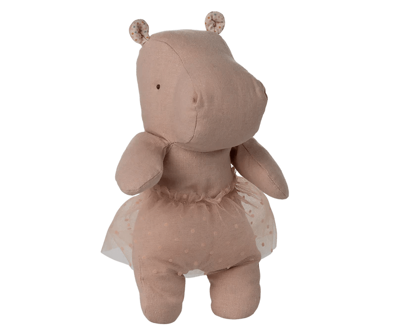 Maileg | Safari Friends, Hippo w/ Skirt - Soft Rose, , Maileg - All The Little Bows