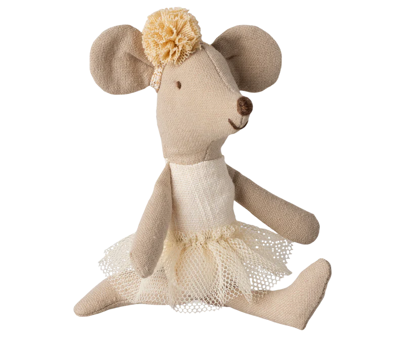 Maileg | Ballerina Mouse, Little Sister - Off White