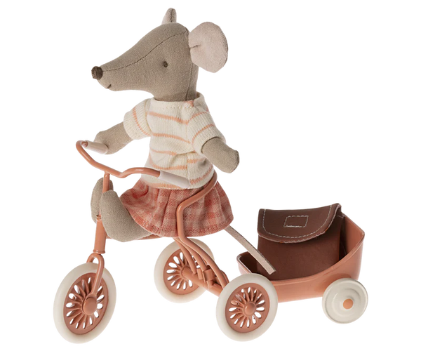 Maileg | Tricycle Mouse, Big Sister - Coral