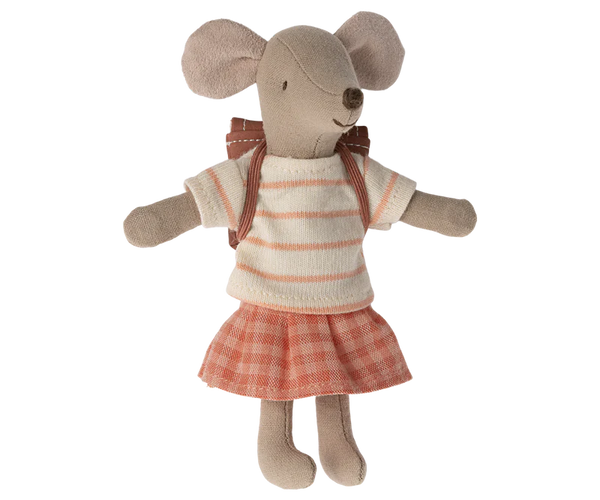 Maileg | Tricycle Mouse, Big Sister - Coral