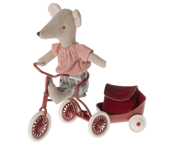 Maileg | Tricycle Mouse, Big Sister - Red