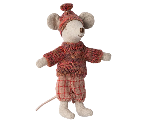 Maileg | Winter Mouse w/ Ski Set & Hat, Big Sister (2024)