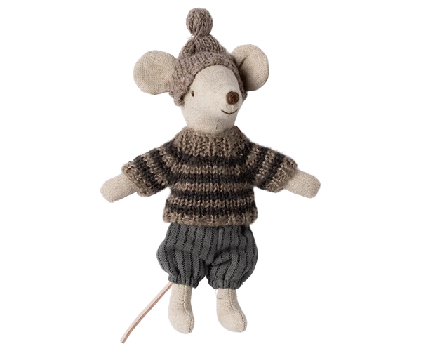 Maileg | Winter Mouse w/ Ski Set & Hat, Big Brother (2024)