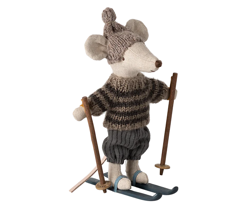 Maileg | Winter Mouse w/ Ski Set & Hat, Big Brother (2024)