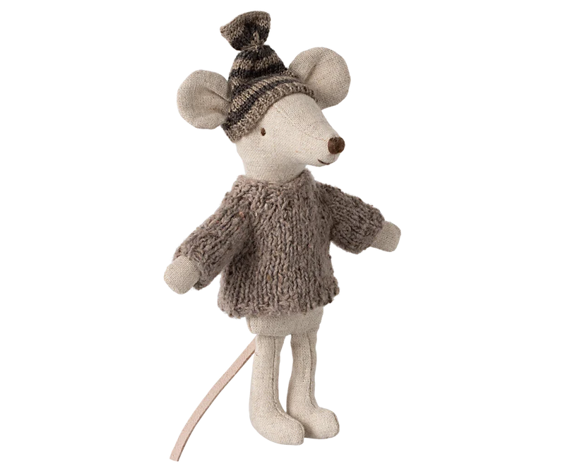 Maileg | Knitted Sweater & Hat, Big Brother Mouse