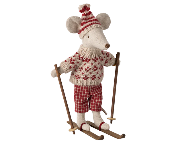 Maileg | Winter Mouse w/ Ski Set & Hat, Mum (2024)