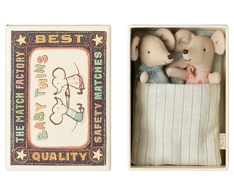 Maileg | Twins, Baby Mice in Matchbox (2025)