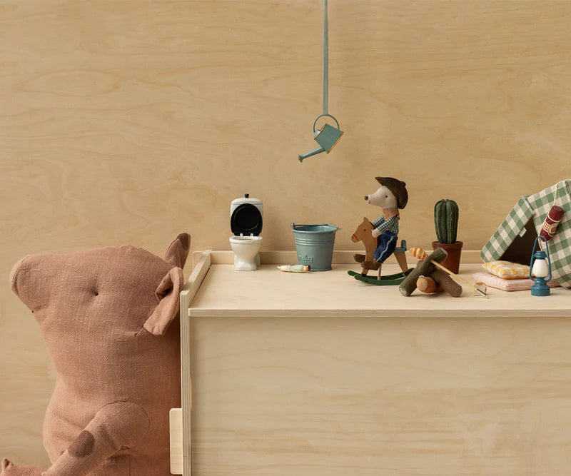 Maileg | Cowboy Mouse on Rocking Horse, Little Brother