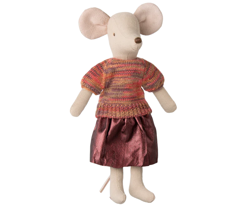 Maileg | Skirt & Kitted Blouse, Mum Mouse