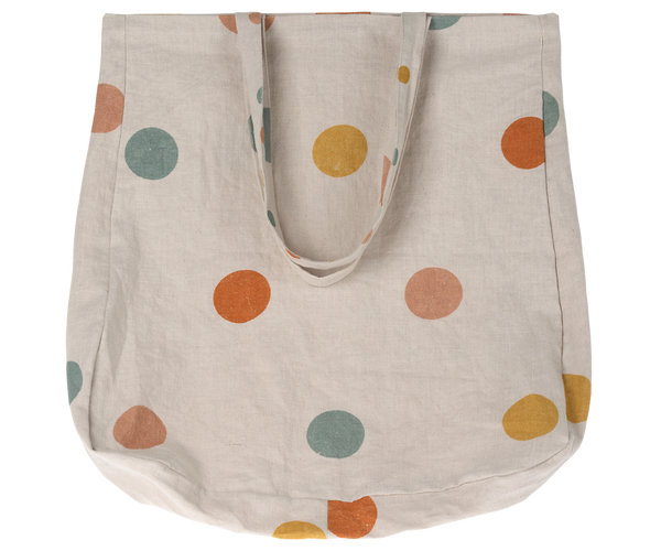 Tote Bag, Multi dots - Large