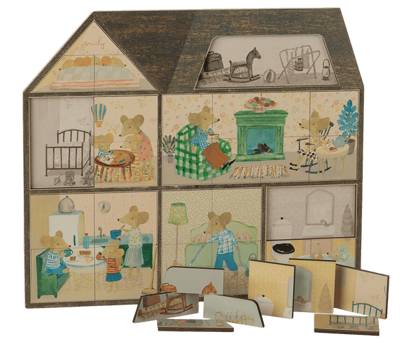 Mouse hole Farmhouse puzzle, TOY, Maileg USA - All The Little Bows