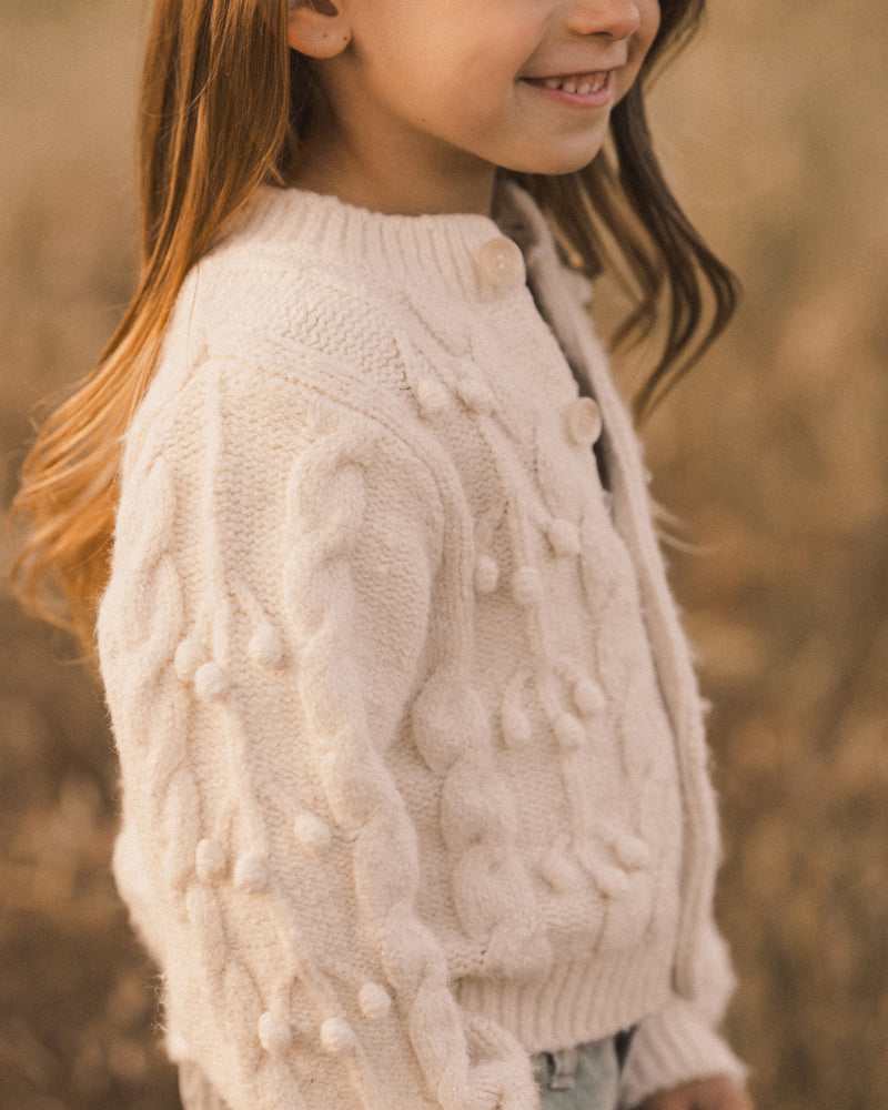 Bobble Cardigan || Natural