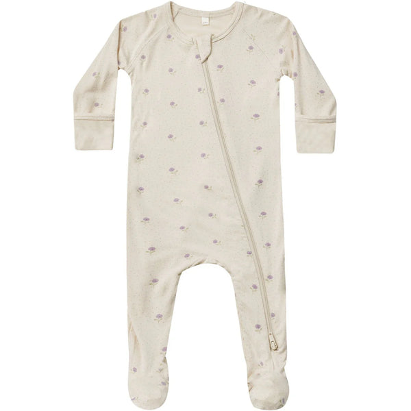 Bamboo Zip Footie || Sweet Pea