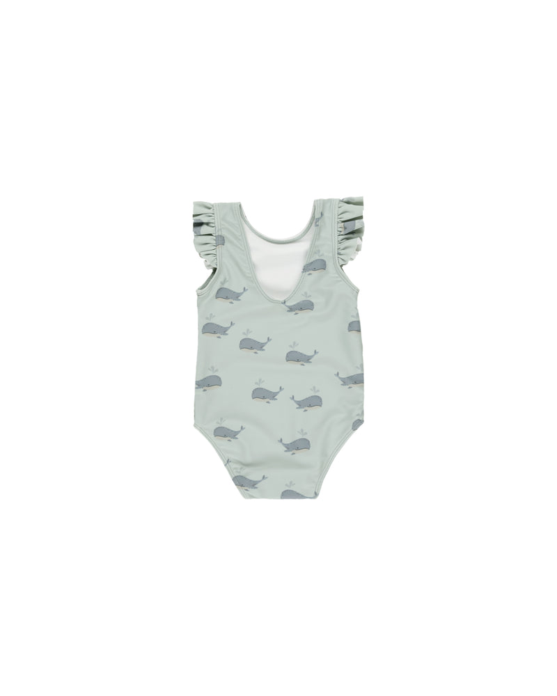 Scoop Back Onepiece Swimsuit || Whales