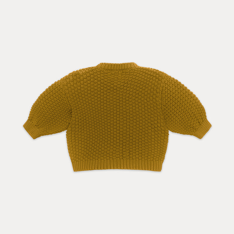 Scrabble Jumper | Golden Olive Organic Cotton Knit