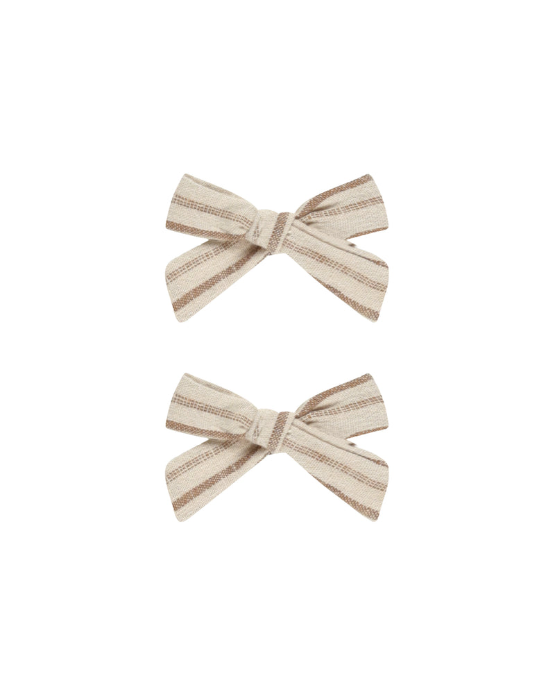 Bows, Set of 2 || Saddle Stripe