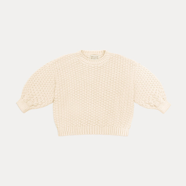 Scrabble Jumper - Milk Organic Cotton Knit *ships 11/14*
