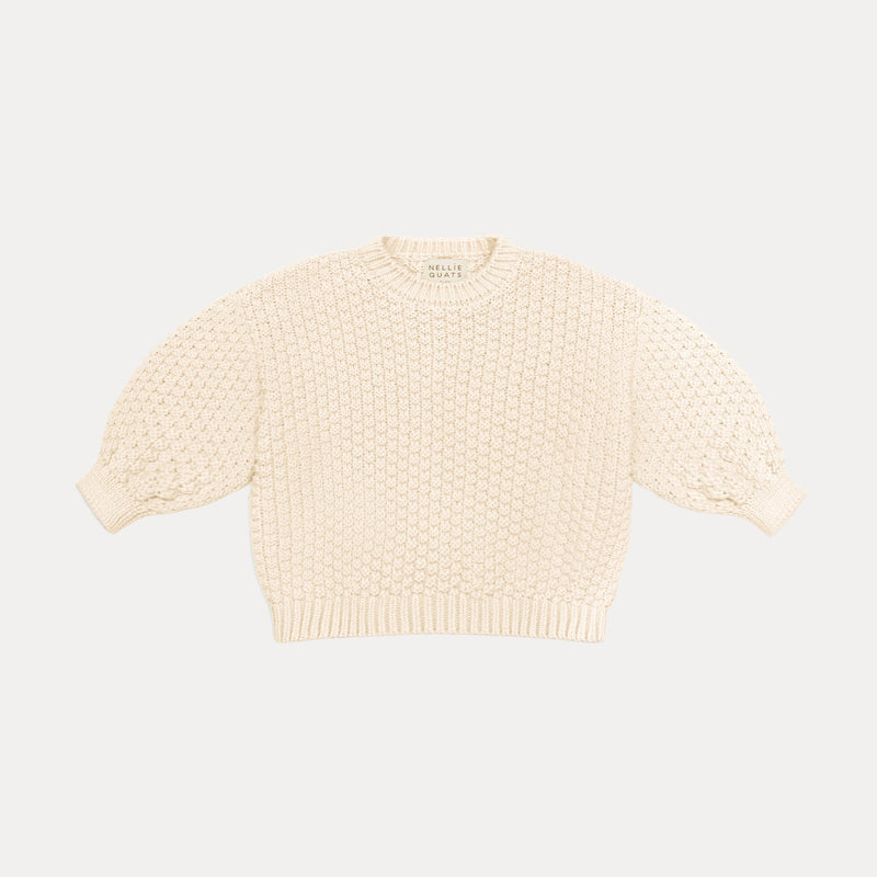 Scrabble Jumper - Milk Organic Cotton Knit *ships 11/14*