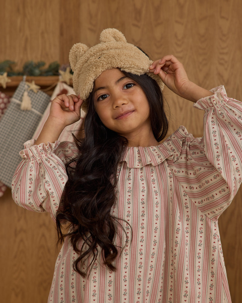 Girls Nightgown || Candy Cane Stripe