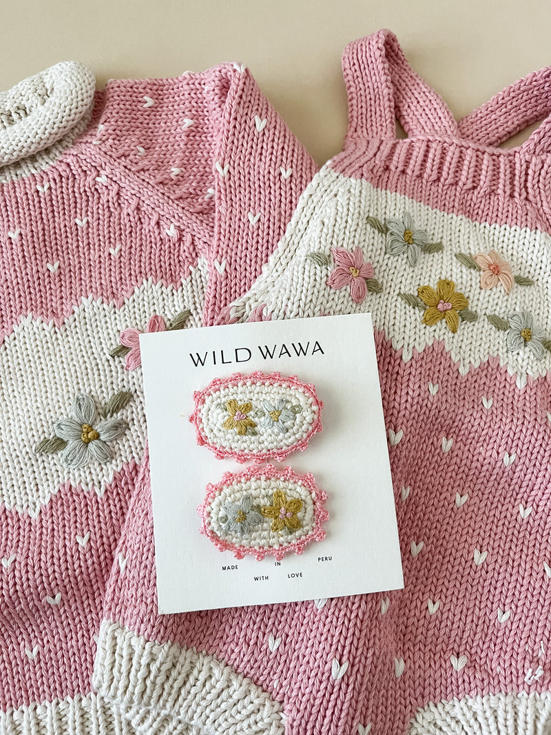 Scallop Clip Set || Pink