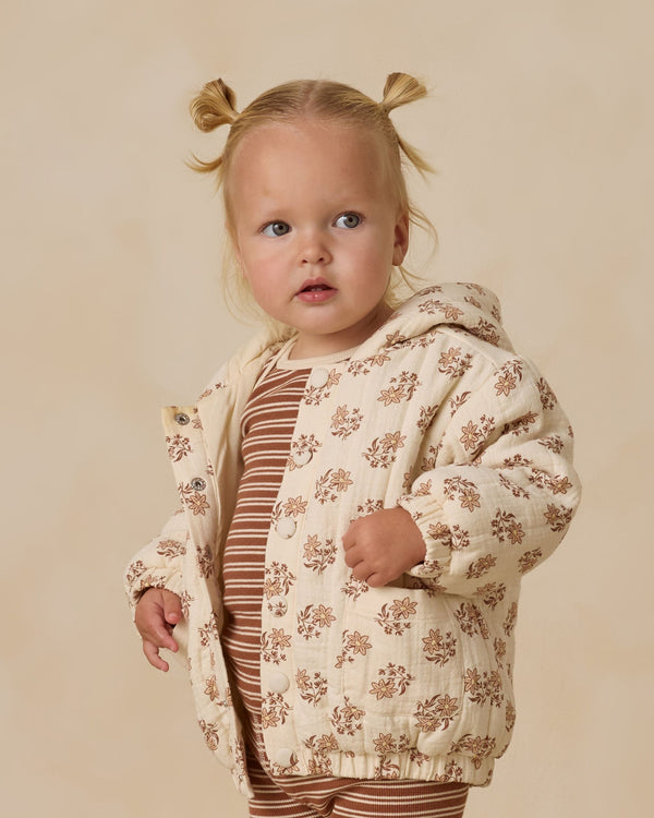 Hooded Woven Jacket || Daylily