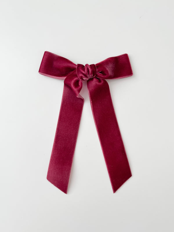 Velvet Ribbon Bow | Wine