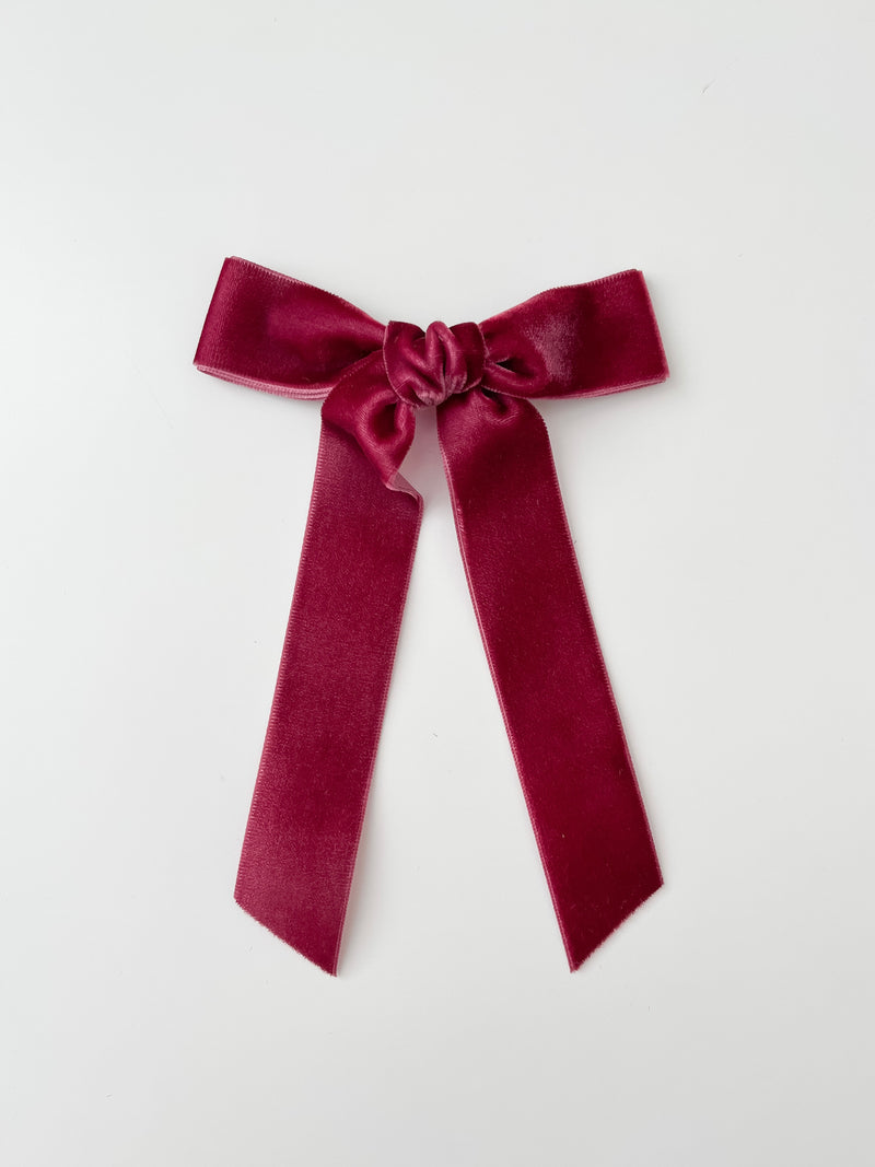 Velvet Ribbon Bow | Wine