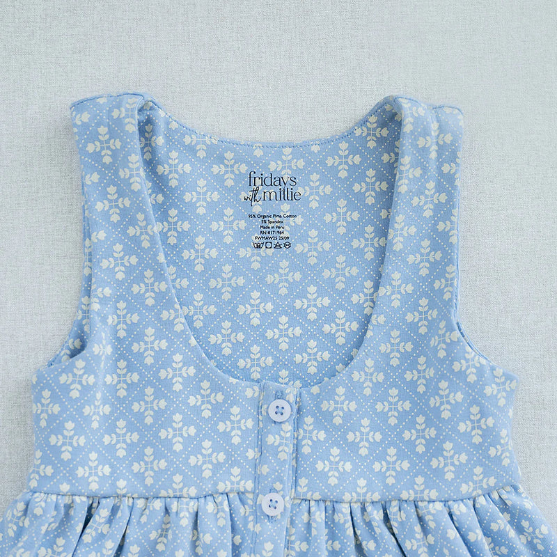 Fable Pinafore | Folk Flower Embroidery