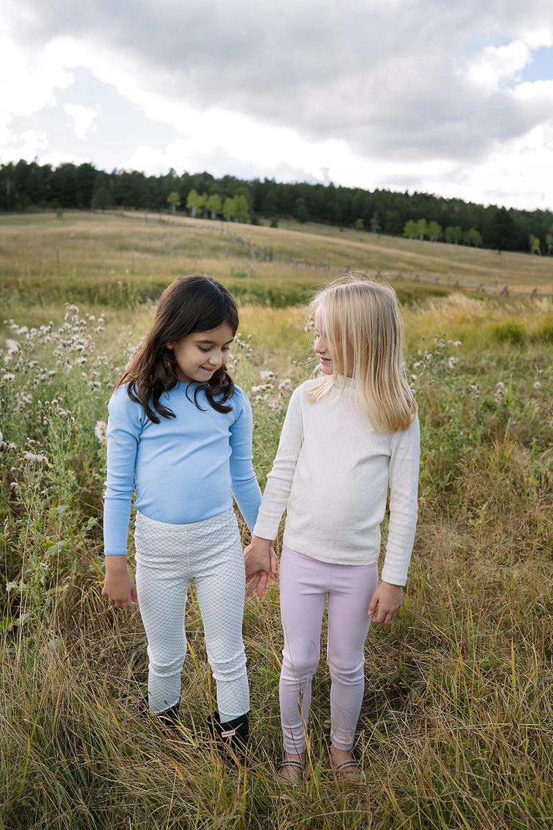 Snap Turtleneck | Pearl Pointelle