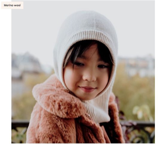 Eden Merino Wool Balaclava Hood | Doux Agneaux, Winter Hood, Collégien - All The Little Bows