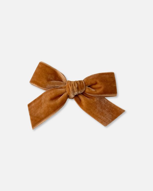 Classic Velvet Bow | Gold