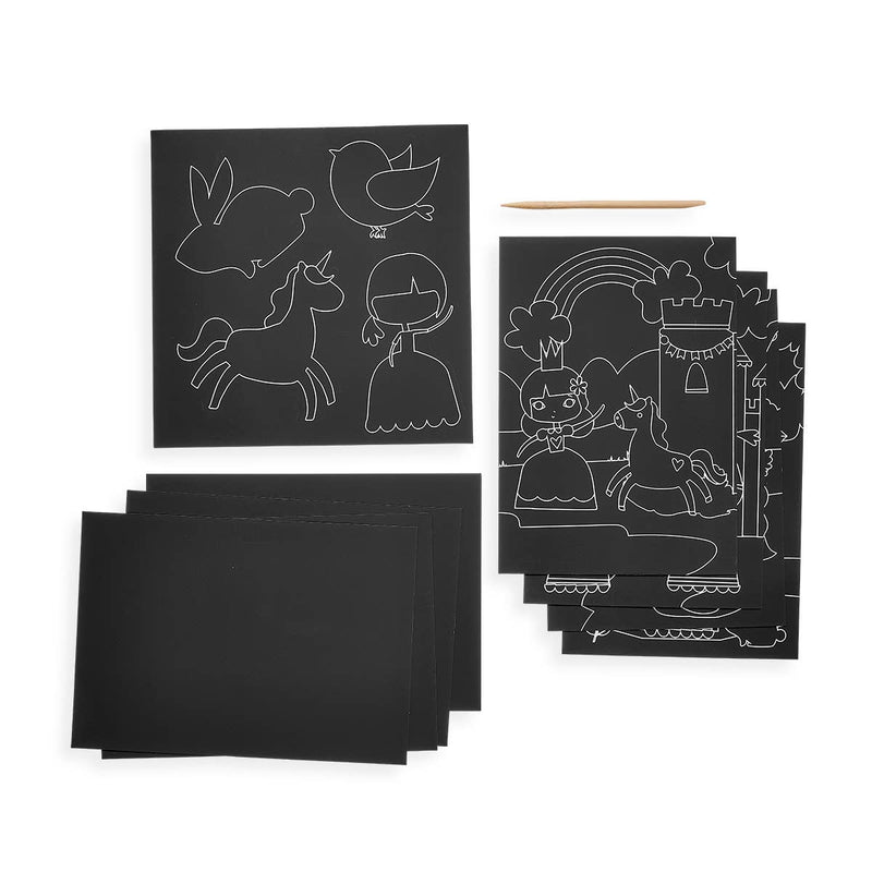 OOLY - Scratch & Scribble Art Kit: Princess Garden