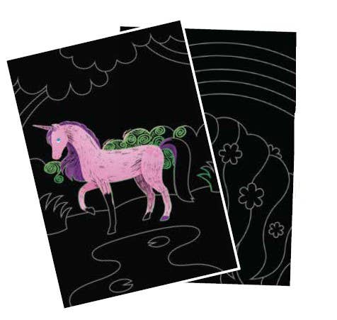 OOLY - Scratch & Scribble - Magical Unicorns DIY Craft Kit for Kids