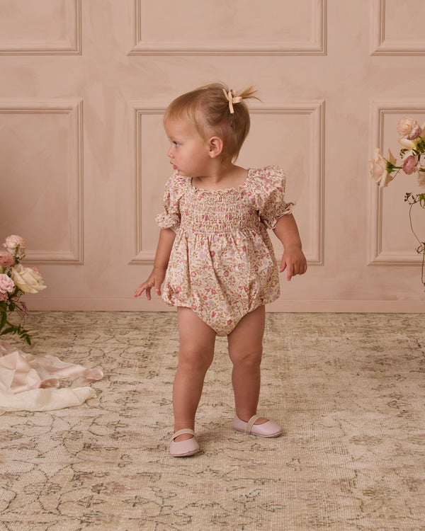 Hazel Romper || Blush Garden